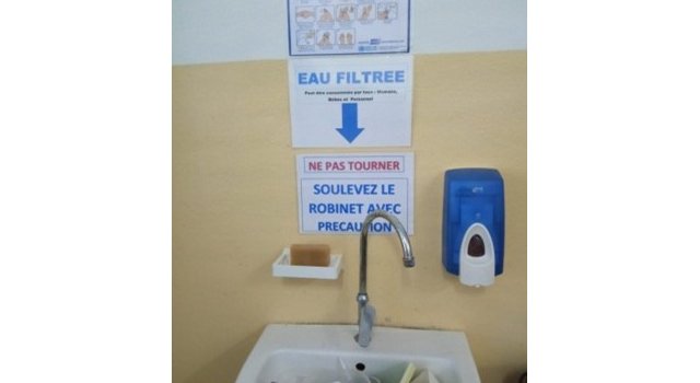 Point d'eau potable et buvable